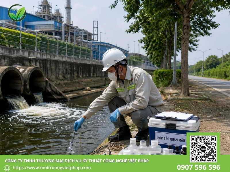 Quan trắc môi trường định kỳ tại nhà máy