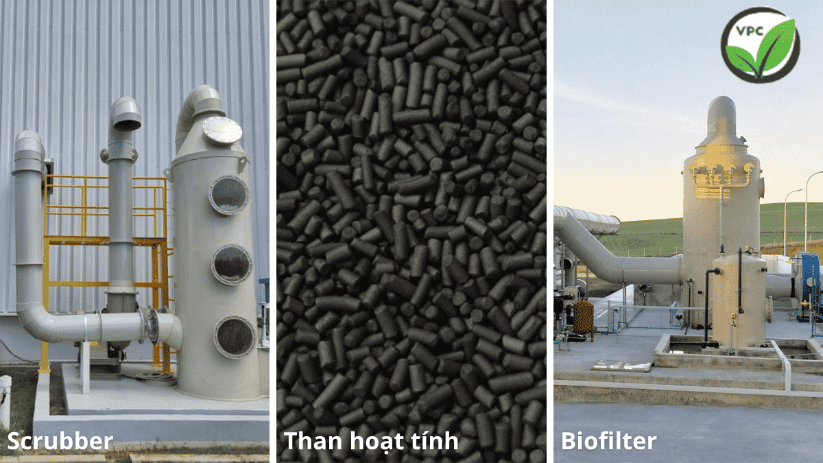 So sánh công nghệ tháp hấp thụ than hoạt tính biofilter xử lý mùi nhà xưởng