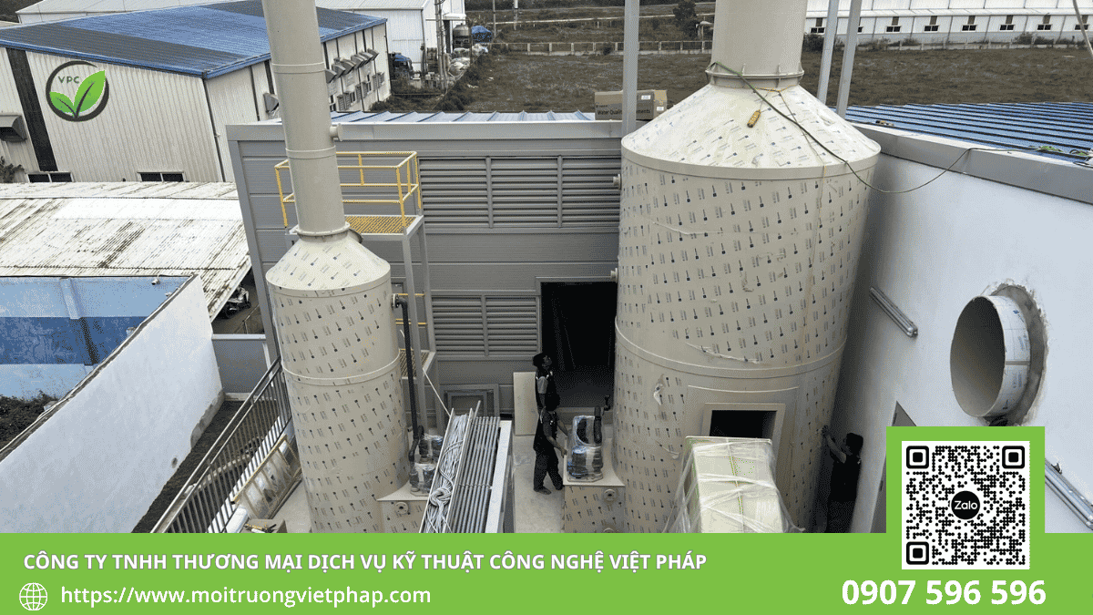 Thi công hệ thống xử lý khí thải Đồng Nai cho nhà máy sản xuất