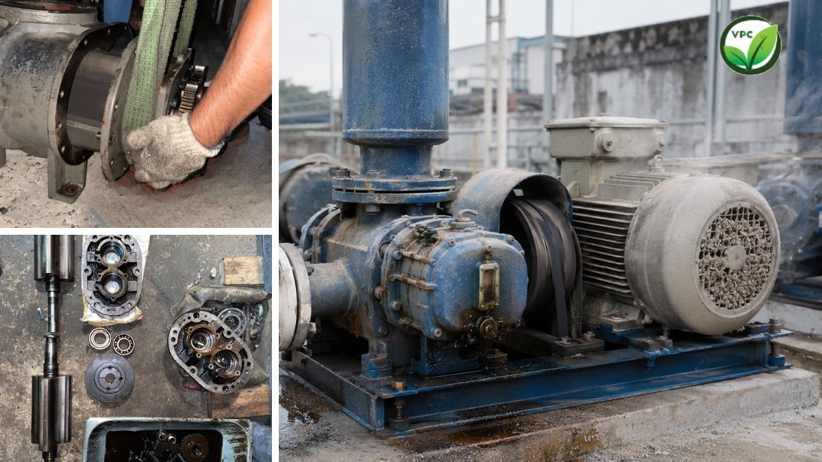 Nguyên nhân máy thổi khí xử lý nước thải bị hư