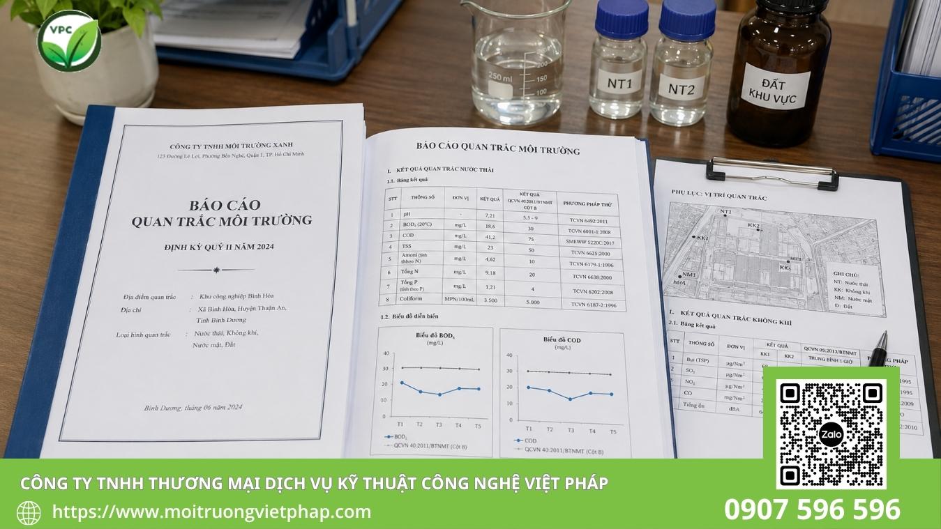 Các lỗi thường gặp khiến báo cáo quan trắc bị trả lại