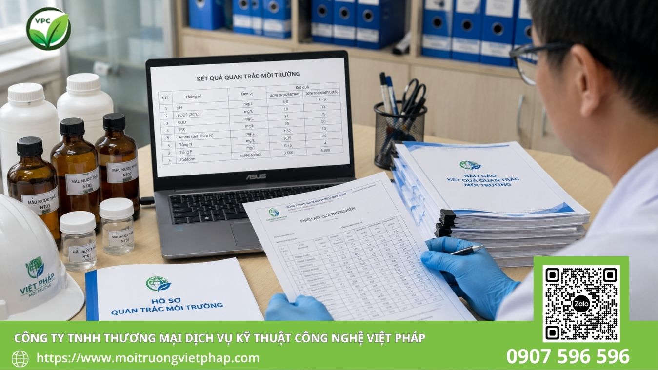 Quy trình lập báo cáo quan trắc