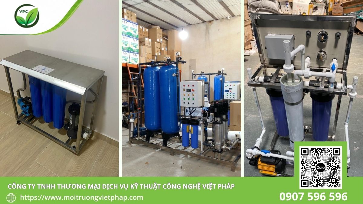 Hệ thống lọc nước RO công nghiệp lắp đặt tại nhà máy