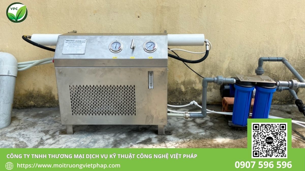 Sơ đồ cấu tạo hệ thống lọc nước biển SWRO gồm tiền xử lý, bơm cao áp, màng RO và hậu xử lý