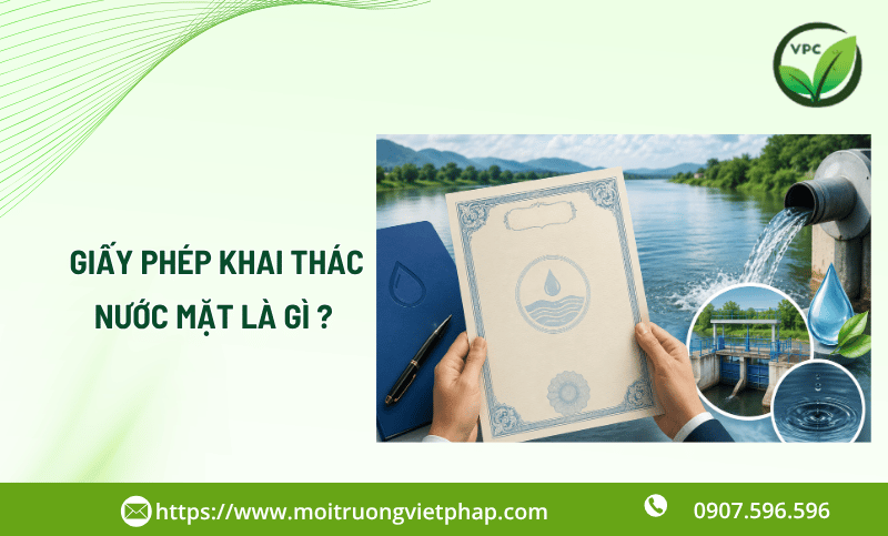 Giấy phép khai thác nước mặt là gì ? Hồ sơ gồm?