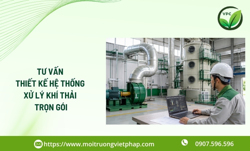 Tư vấn thiết kế hệ thống xử lý khí thải trọn gói, tiết kiệm chi phí 