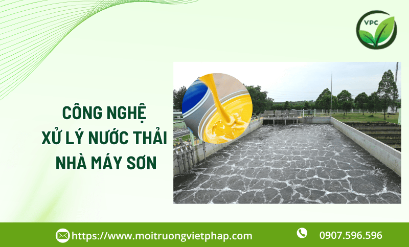 Công nghệ xử lý nước thải nhà máy sơn 